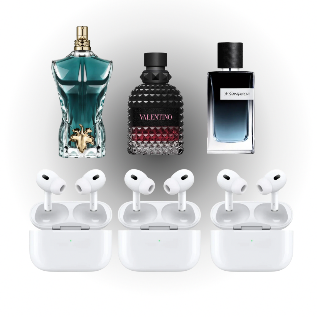 Pack 3 perfumes + 3AirPods Pro con cancelación real